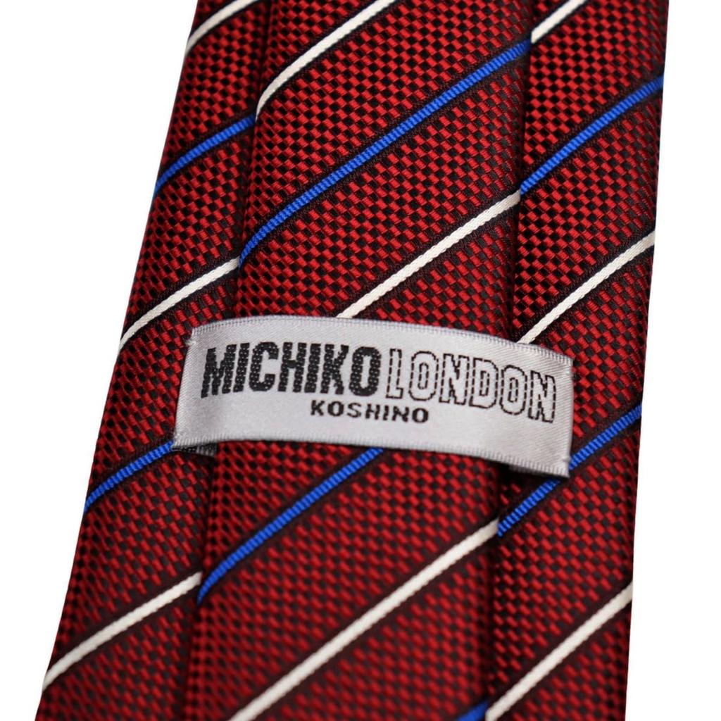 KOSHINO Brand Striped Tie Wine [Michiko London] MKJ-037