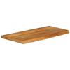 Vidaxl Blat Stołu Z Naturalną Krawędzią, 90X30X2,5 Cm, Drewno Mango