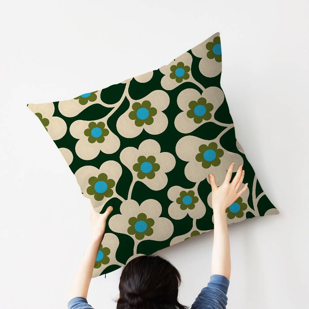 Art OOrla Kiely Flower Pillow Anime Pillow Sofa Bed Head Pillow Cover Cushion Cover Fashion