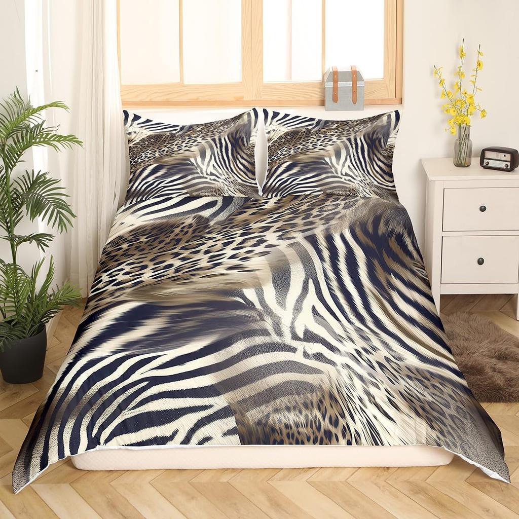 Feelyou Sunflower Duvet Cover Botanical Floral Printed Bedding Set for Kids Women Adults Yellow Blossom Flowers Comforter Cover Wooden Scene