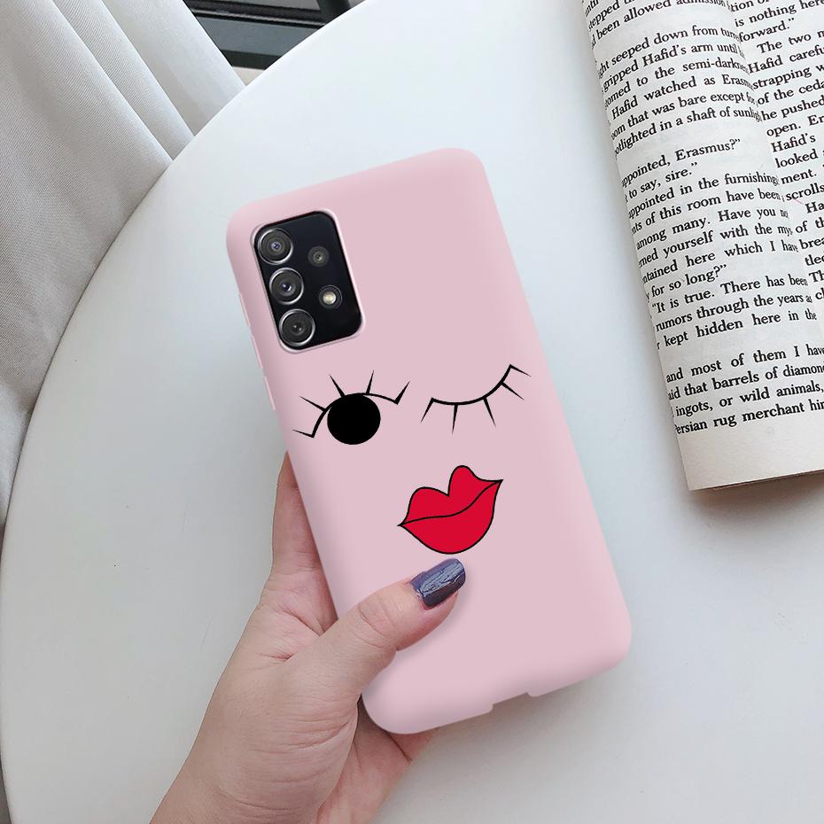Für Samsung A52 Hülle Silikon Weich Niedlich Rückseite Stoßstange Funda Für Samsung Galaxy A52 5G GalaxyA52 A 52 2021 SM-A526B Hülle Coque