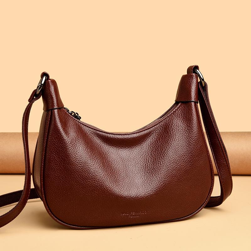 Niche Design Crescent-shaped Bag Semi-round Bag Single-shoulder Armpit Bag for Women Crossbody Single-shoulder Tote Bag