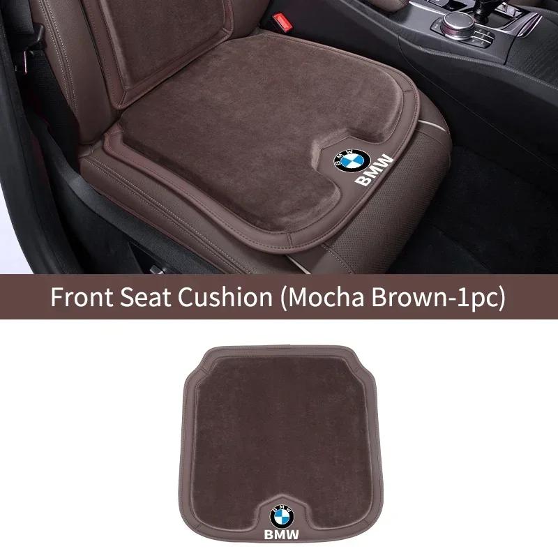 -Winter Car Seat Cushion Flannel Warm Car Seat Cover Protector Pad For BMW 3 5 Series X1 X3 X5 F10 F30 G01 G05 G32 G20 G30 G60