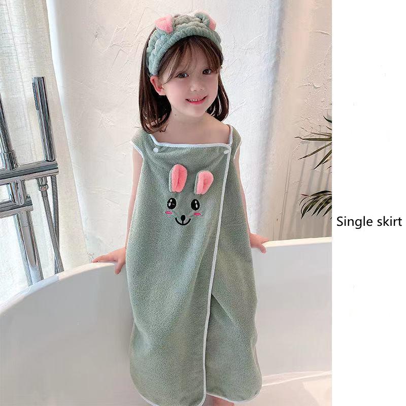 Premium Children'S Bath Towel High-End Children'S Slip Dress Soft Towel Bathrobe Absorbent Bathrobe For Children Ages 3 To 15