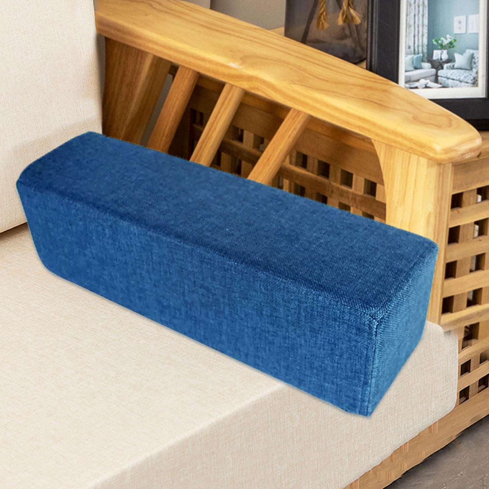 

Couch Armrest Pillow for Lumbar Support And Comfort in Living Room Deep Blue