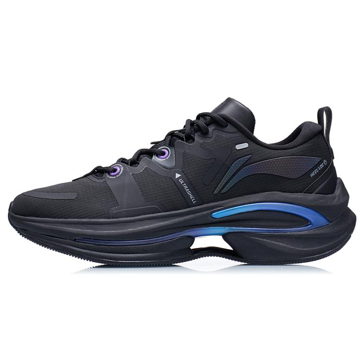 New LiNing WuShi 5S 1.0 Durable Breathable Low Top Running Shoes Black ARSR031-1