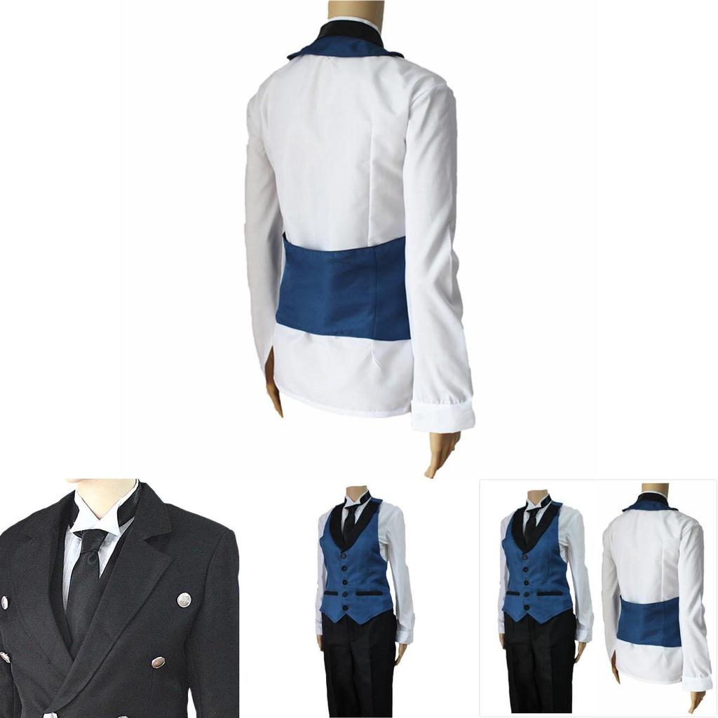 Exquisite Black Butler Kuroshitsuji Sebastian Michaelis Uniform Cosplay Costume Suit