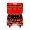 Heavy Duty 26-Piece 12-Point Socket Wrench Set for Auto Repair