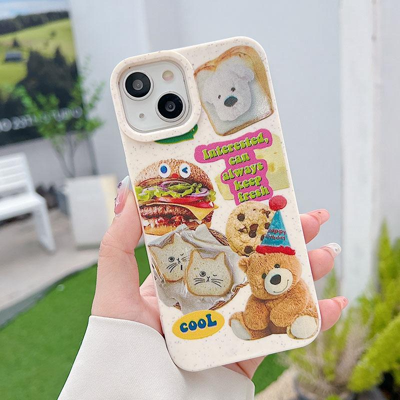 Søt tegneseriedyr mykt deksel til iPhone 16 15 Pro Max 14 Plus 14 Pro Fashion Phone Deksel for iPhone 13 11 Pro Max XR XS Max X 7 8 Plus SE 2022