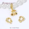 18K Gold Plated Enhancer Bail Clasp,D Shape Openable Pendant Connector For Jewelry Making Findings DIY Bracelet Accessories