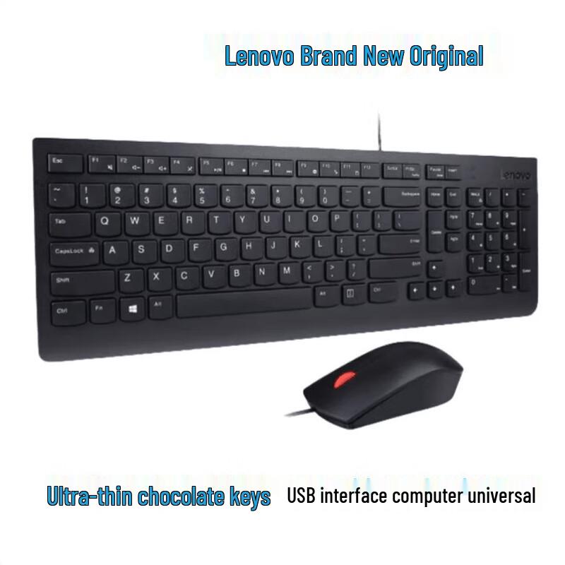 Lenovo Wired Keyboard and Mouse Set