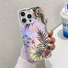 For iPhone 15 Pro Case Stylish Flower Pattern Electroplated Anti-Drop Phone Cover