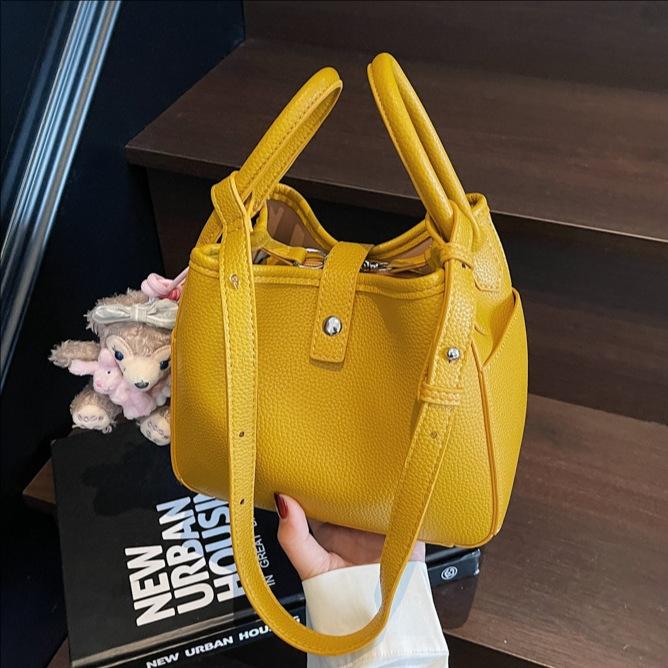 New Versatile Small Square Bag Women's Bag Shoulder Bag Solid Color Messenger Bag