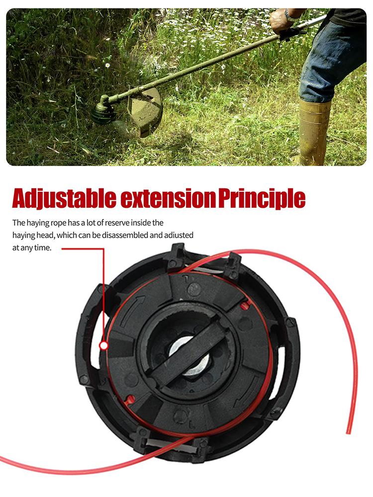 1 Pcs High Performance String Trimmer Head Weed Eater For -225, -230, -210- For Echo Line String Saw Grass Brush Mower Head