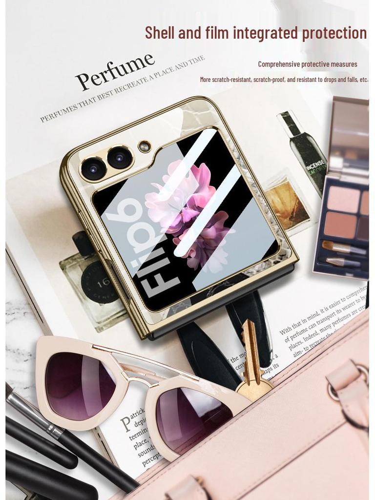 Samsung Z Flip 6 Foldable Screen Case: Anti-Drop, Electroplated, Personalized Protective Phone Cover