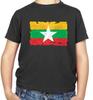 Burma Myanmar Flag Kids T-Shirt - Naypyitaw - Burmese - Country - Travel - Flags