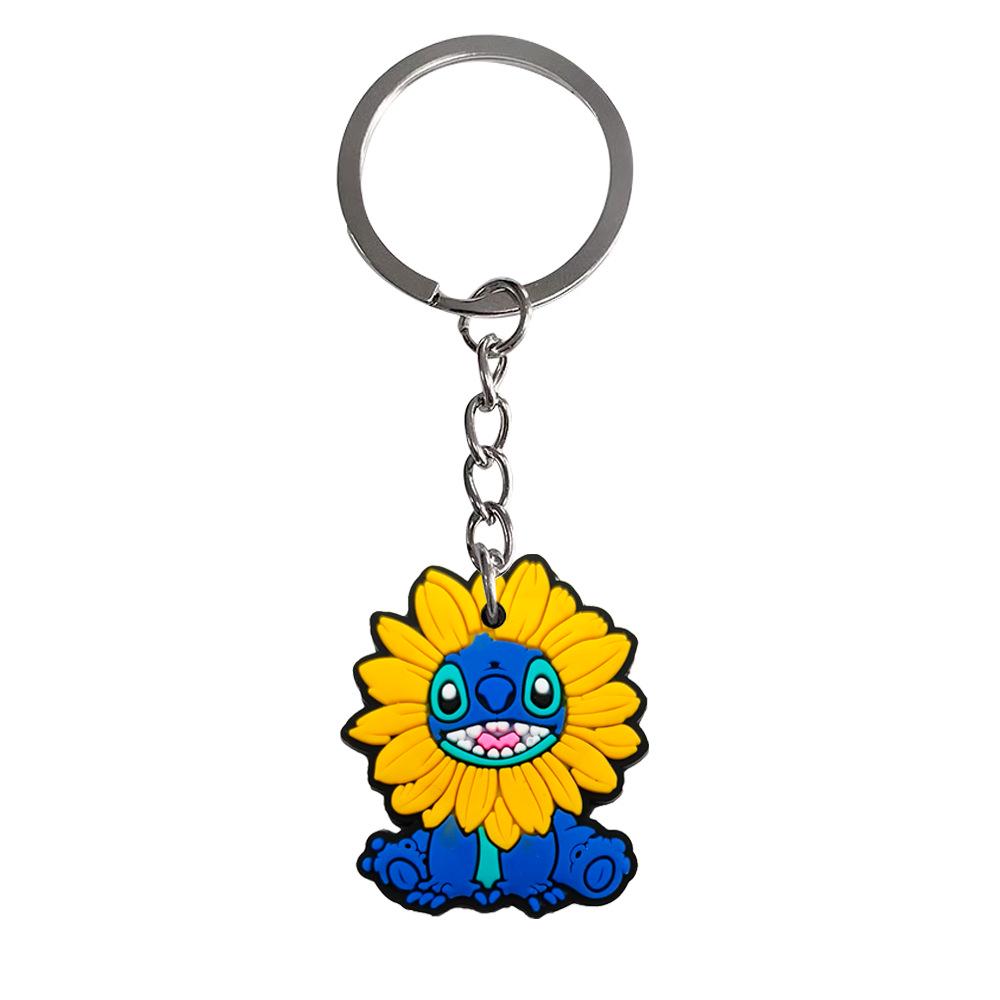 20pcs Stitch Keychain Set: Cute PVC Backpack Pendants & Soft Rubber Accessories