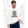Men'S MAKE MONEY NOT FRIENDS Pattern Casual Round Neck Sweatshirt, Plus Size 100% Cotton Printed Long-Sleeve Crew Neck Pullover