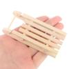 1/12 Dollhouse Miniature Mini Wooden Christmas Sleigh Model Diy Accessory For Kids Creative Play
