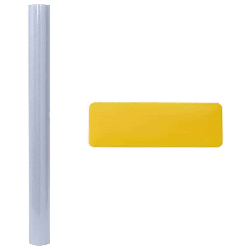 Window Films 3 Pieces Static Matte Grey PVC