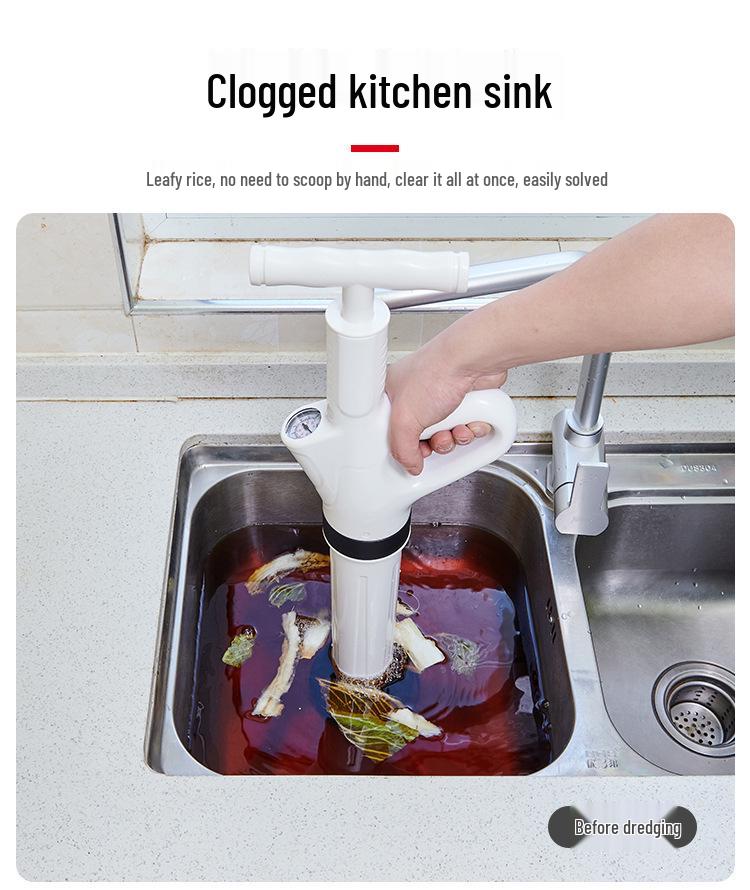Enhanced High-Pressure Toilet Unclogger – One-Shot Clog Removal Tool