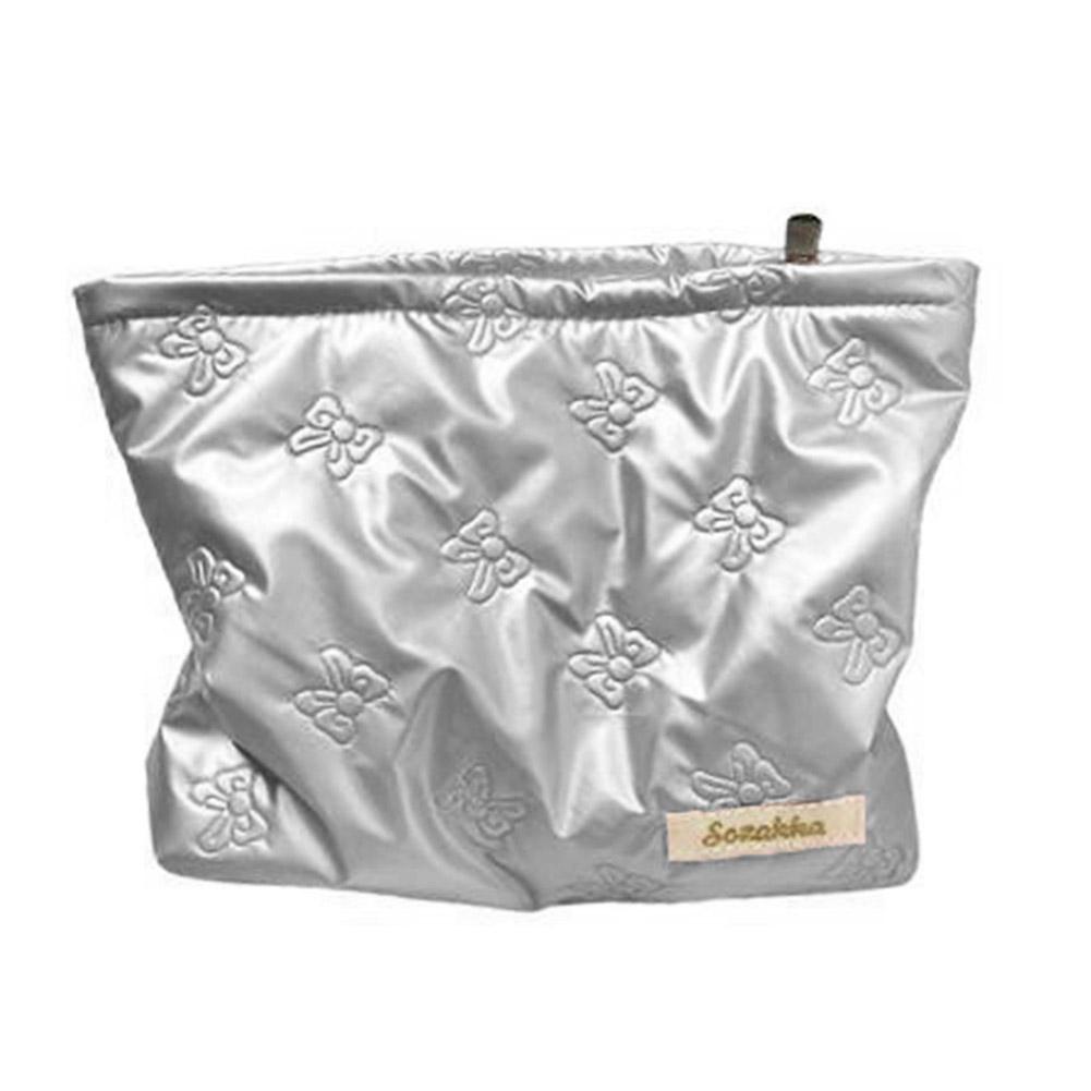 

Стеганая косметичка с принтом банта, ручная, из ПУ, в корейском стиле, сумка для макияжа, сумочка, косметички, многофункциональная сумка для хранения