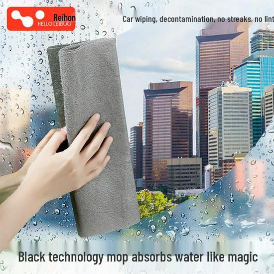 Car Wash Tool Set: Extendable Double-Headed Long Handle Mop & Soft Bristle Brush