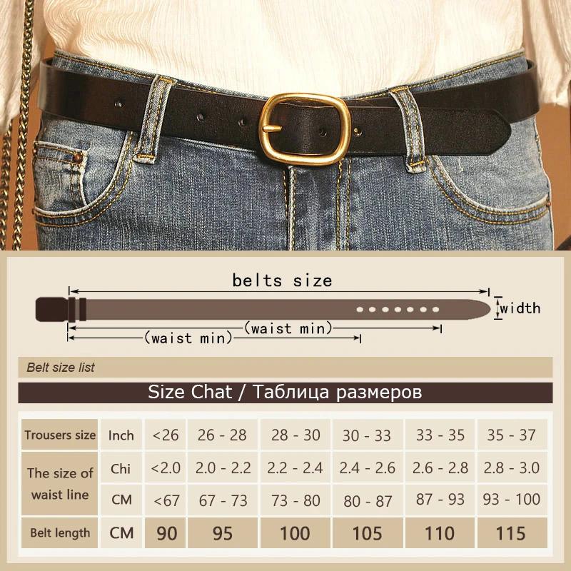 DINISITON New Women‘s Belt Genuine Leather Belts For Women Female Gold Pin Buckle Strap Fancy Vintage for Jeans Dropshipping