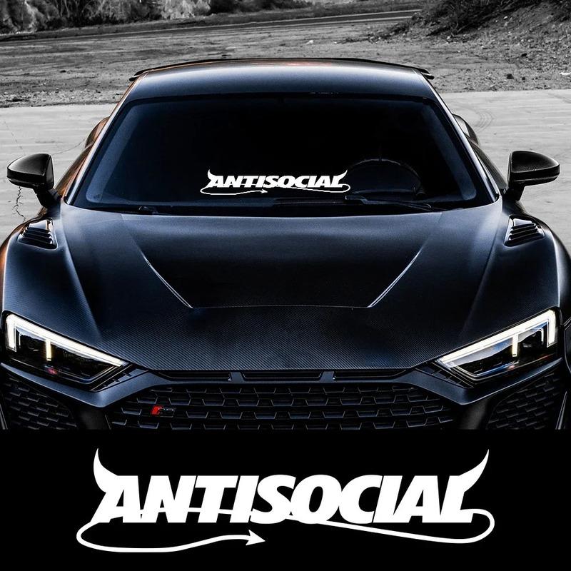 Cartoon Antisocial Auto Stickers On The Car Car Body Doorhandle Sticker Door Handle Decal