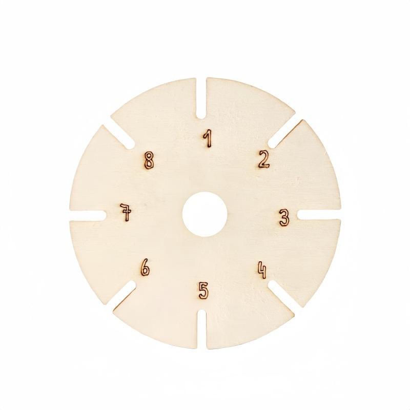 Bracelet Braiding Disk Flower Shape Durable Wooden Plate Practical Weaving Tool for Handmade Jewelry Craft DIY Lovers