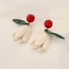 [Elegant Tulip Earrings] Chic Elegant Retro Tulip Flower Dangle Earrings | for Women