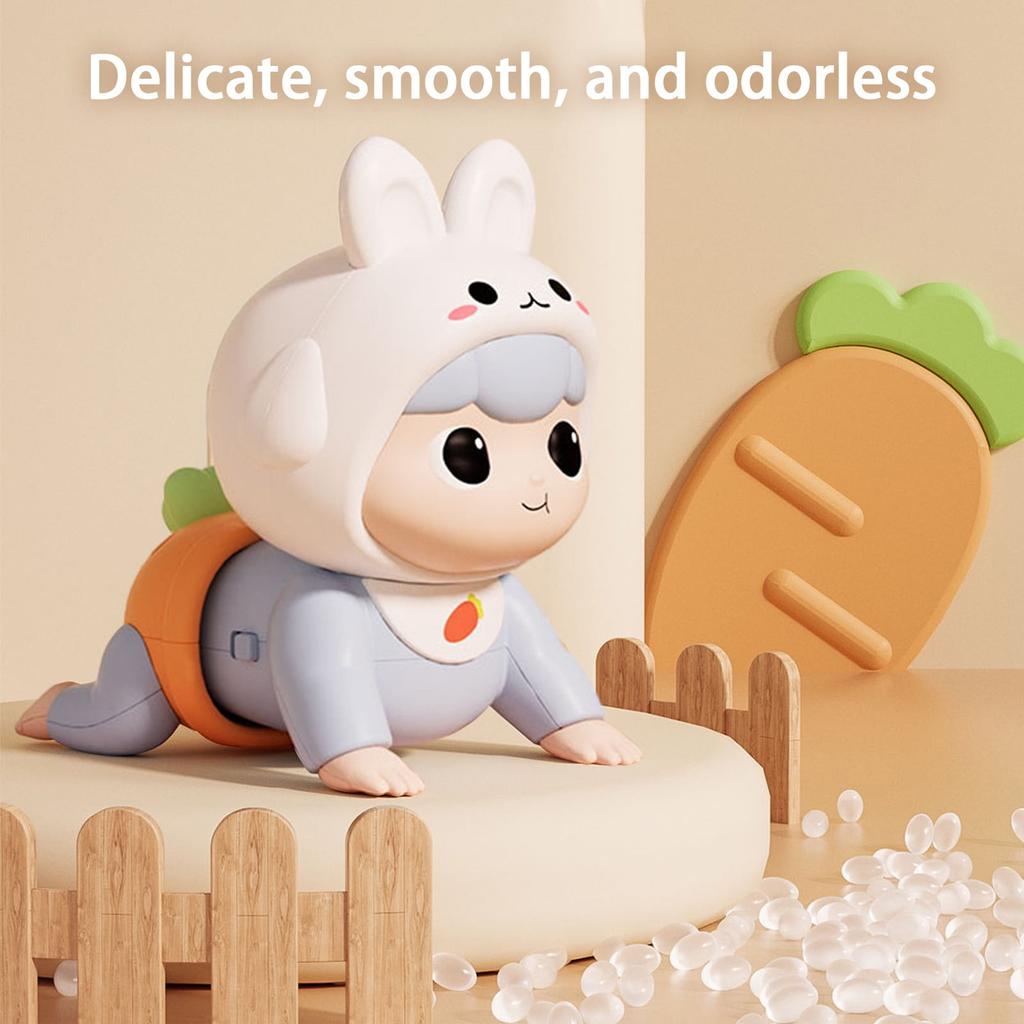 Infant Learn To Crawl Toy Animal Baby Crawling Doll Can Sing Walk Tummy Time Toy with Music Early Learning Education Toy Gift