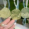 Autumn Citrine Fox Fairy Necklace: Chinese Style Sweater Jewelry Gift