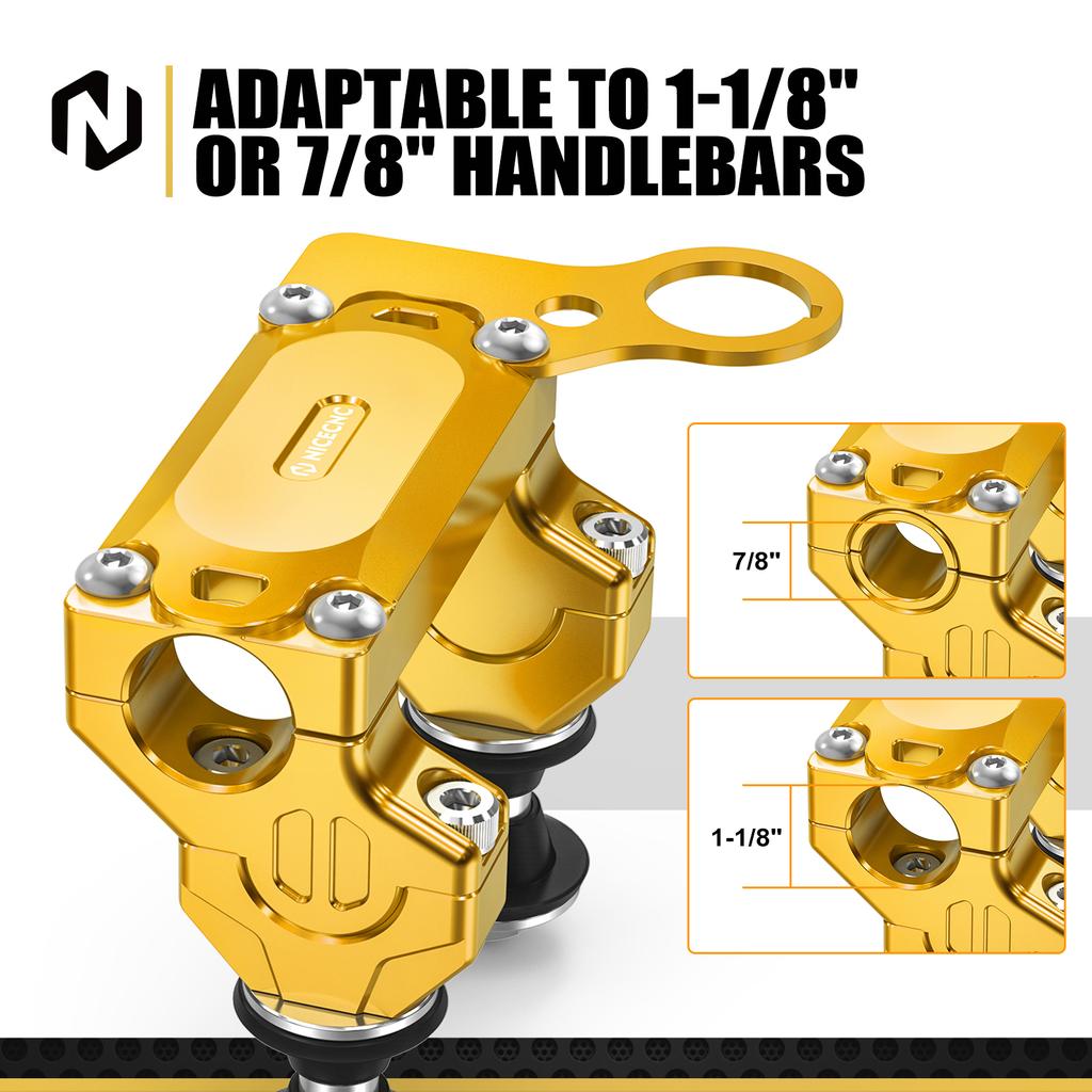 NICECNC For Suzuki DRZ400SM 2005-2024 2023 2022 2021 2020 Motorcycle Offset HandleBar Riser Mount Clamp Kit Aluminum DR-Z 400SM