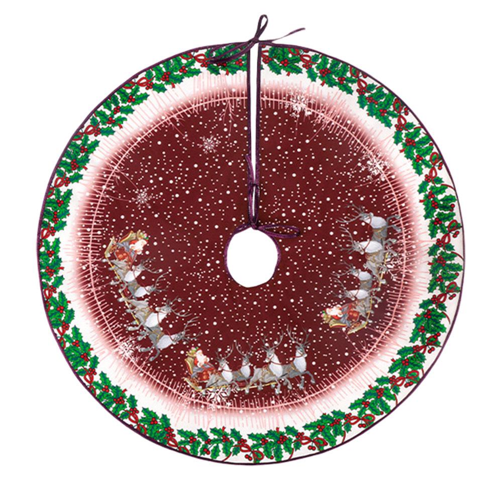 

60 см Червоні Різдвяні прикраси Сніговик Дід Мороз Килимок під ялинку Різдвяний м який килимок-покриття для святкових прикрас Вечірка Домашній внутрішній декор