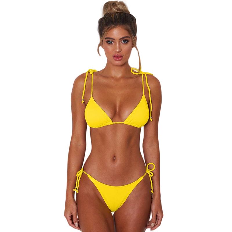 Women's European & American New Fashion Sexy String Bikini Swimsuit