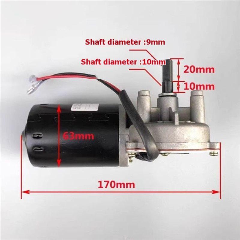 Premium-High Speed 24V DC Worm Gear Motor 60W With Reverse Function Self-Locking Design Feature