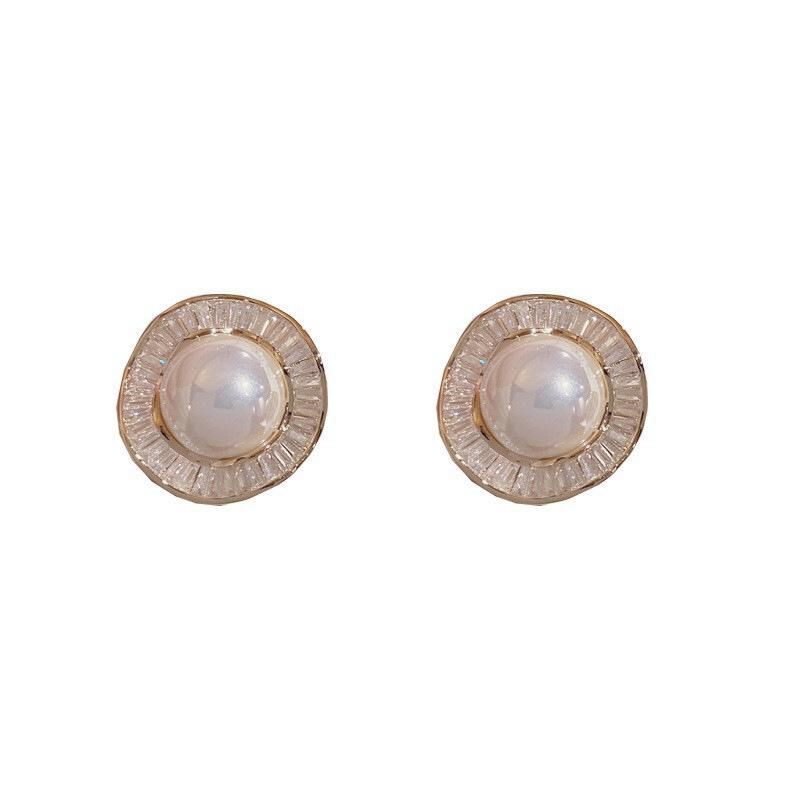 Women s Versatile Fashion Irregular Round Earrings 1 pair