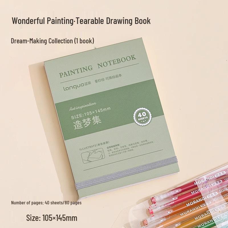 Blue Fruit Sketchbook: Wonderful DIY Watercolor & Pen Drawing Journal with Thickened Cardstock