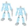 2Pcs Deformation Robot Toy Deformation Robot Pen Disassemble Student Study Stationery Light Blue
