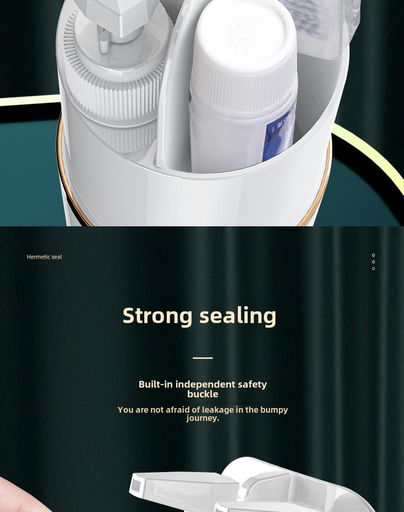 Hayan/Haiying Portable 8-in-1 Travel Wash Cup & Toiletry Storage Bag