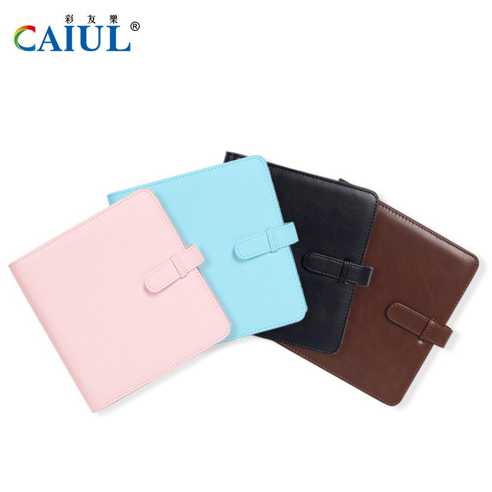 PU Square Card Photo Album Solid 288 Pockets Large Capacity Storage for Instax Camera Polaroid Album Photocard Holder