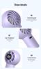 T237 Handheld High-Speed Camping Fan with Digital Display