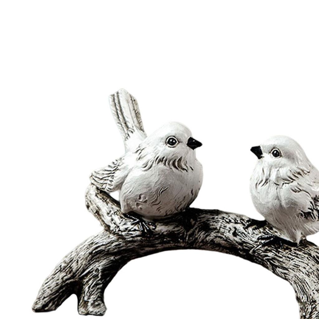 Fine American Resin Garden Creative Ornaments White Bird Statue Living Room Interior Animal Art Modern Toys Garden Decoration