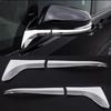 For Toyota Voxy Noah R80 Accessories ABS Chrome Rearview Mirror Trim Anti-collision Strip Car Shiny Exterior Styling 2014-