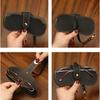Portable Pu Leather Glasses Bag Dog Eyewear Protector Case Hanging Glasses Storage Bag Korean Style Cat Sunglasses Pouch Female