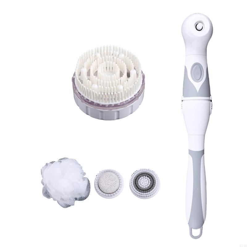 KX4B USB Rechargeable Electric Shower Brush Replacment Brush Heads