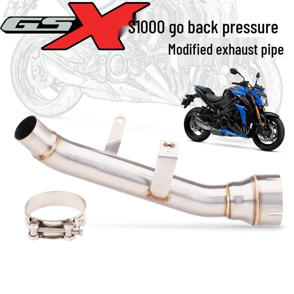 Suzuki GSX-S1000 Stainless Steel Backpressure Removal Exhaust Mid-Section (2015-2022 Models)