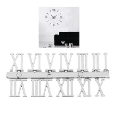 12Pcs/Set Quartz Clock Numeral Classic Glossy Plastic Roman Number Spare Parts for Home