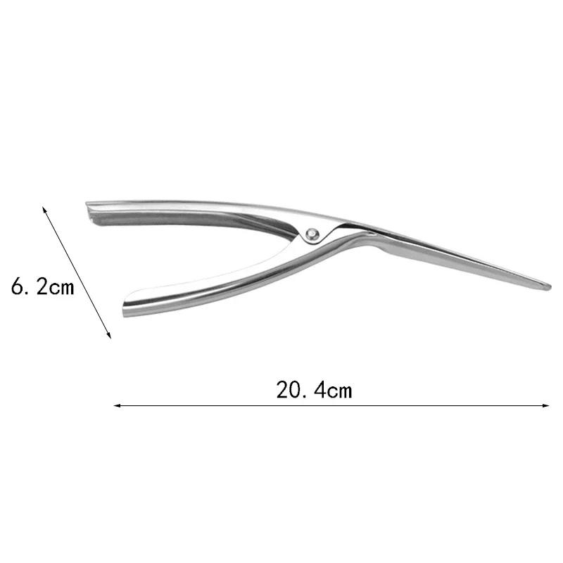 Stainless Steel Shrimp Prawn Peeler Shrimp Shell Gadget Clamp Peeling Shrimp Shell Kitchen Seafood Tools 20.4*6.2cm